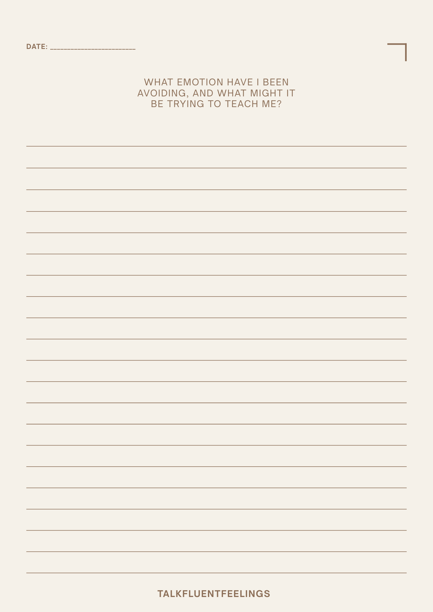 Healing Prompts Journal – 30 Page Emotional Healing Journal | Printable PDF + Canva Template